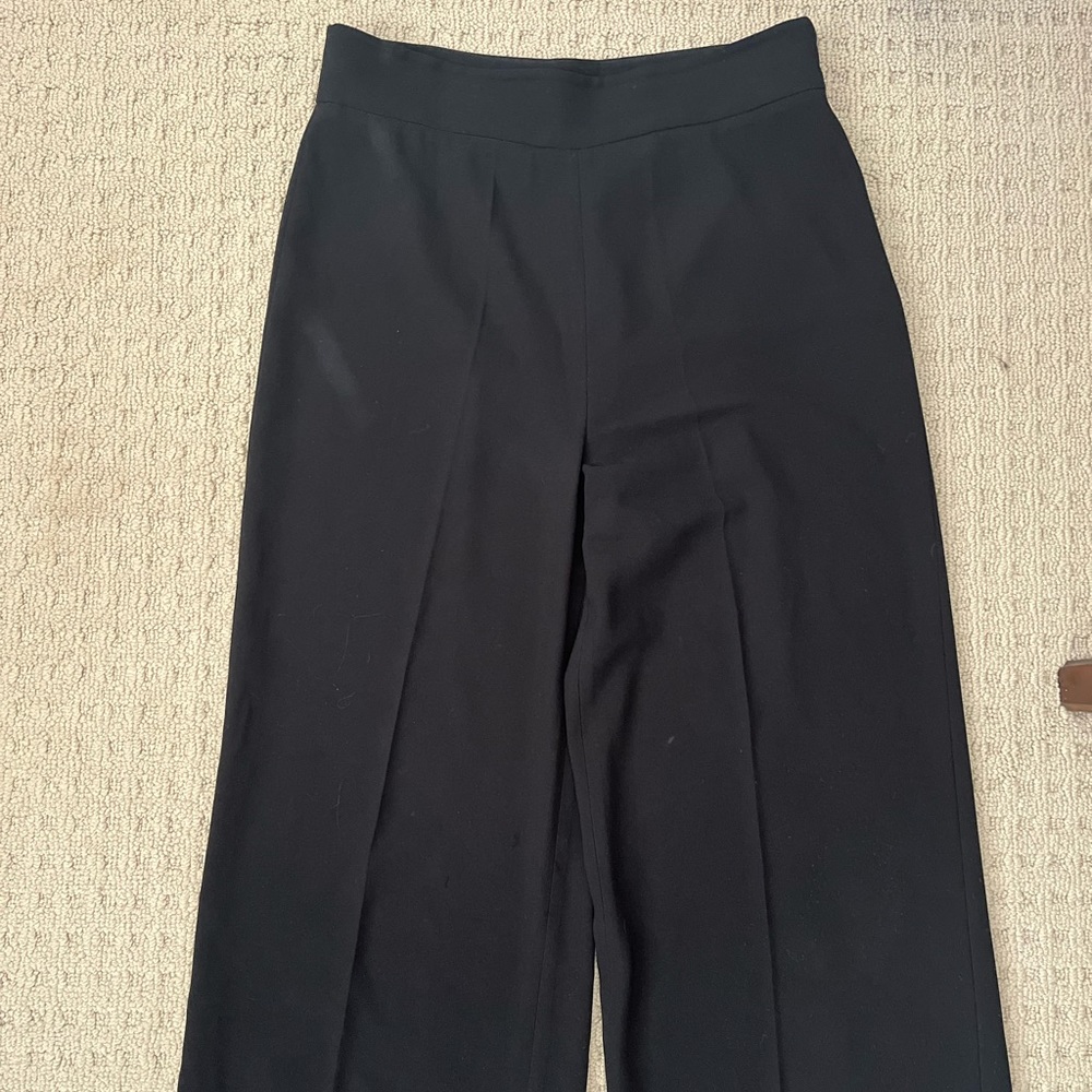 Zara wide leg pleated trousers.
